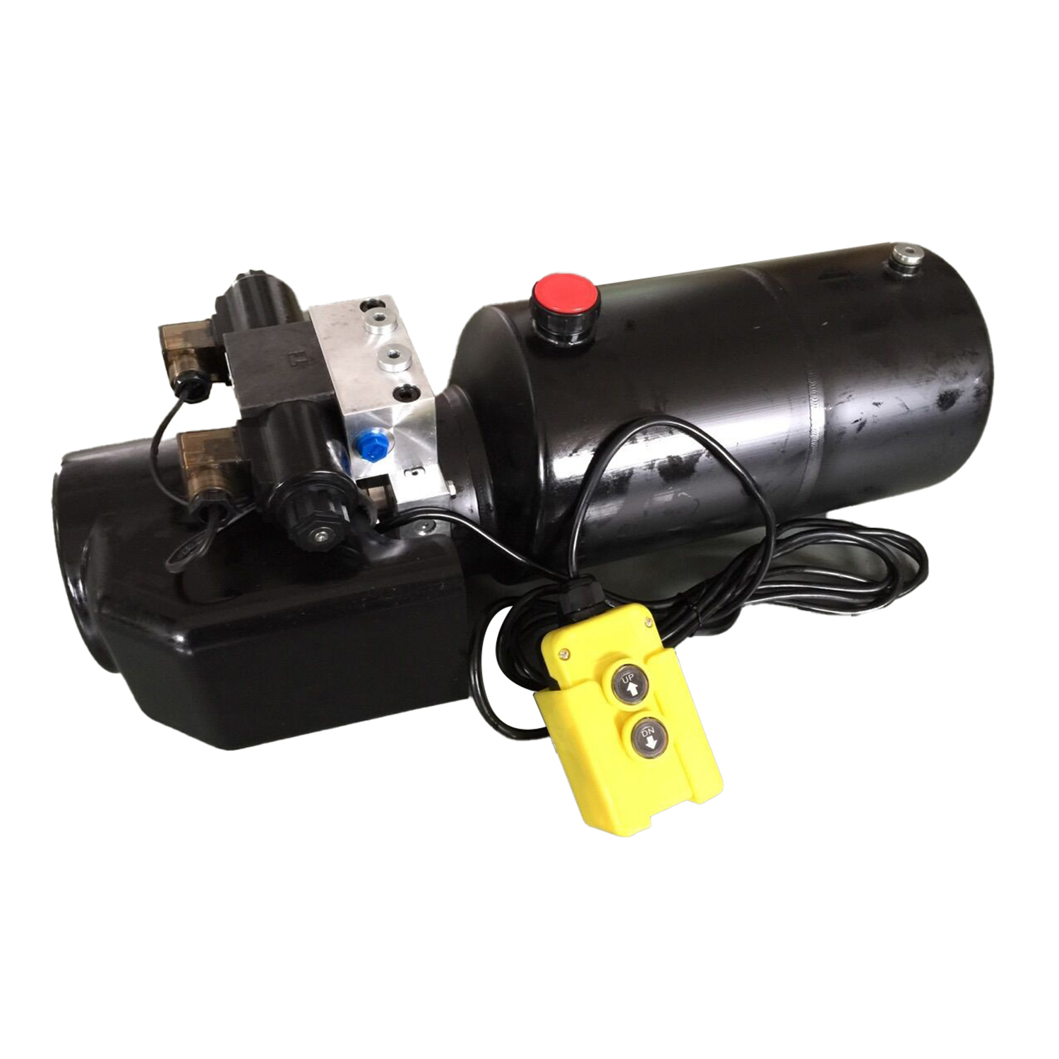 DC 12V 1.6KW  Work Pressure 18Mpa with Round Steel Tank Mini Hydraulic Power Packs for Fork-lifts